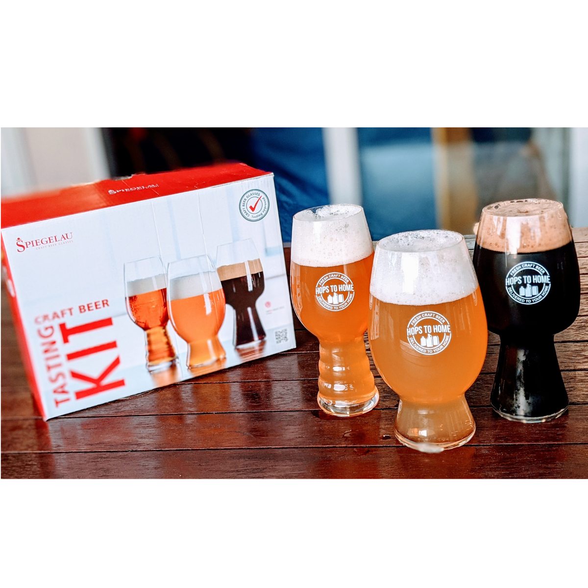 Hops To Home X Spiegelau Craft Beer Tasting Kit Glassware